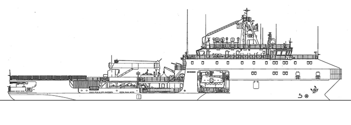 Малый морской танкер проекта 03182 - Общий вид