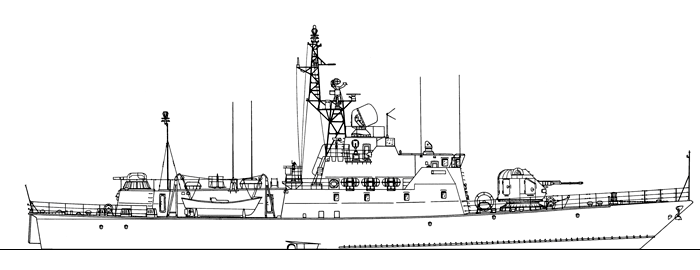 Пограничный сторожевой корабль проекта 10410 - Общий вид