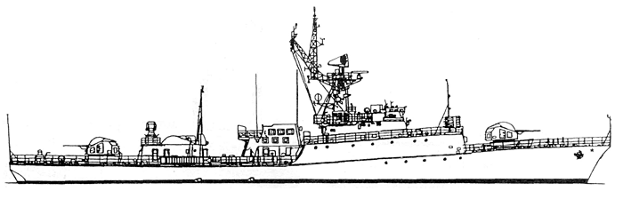 Пограничный сторожевой корабль проекта 1124П - Общий вид