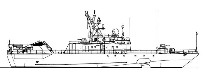 Малый противолодочный корабль проекта 1141 после модернизации
