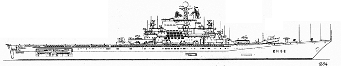 Тяжелый авианесущий крейсер проекта 1143 - Общий вид