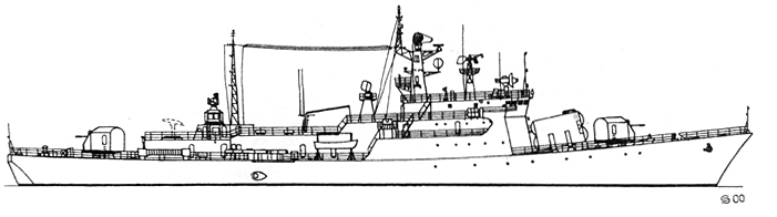 Сторожевой корабль проекта 1159ТР - Общий вид