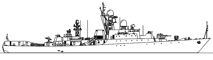 Сторожевой корабль проекта 11661 - Общий вид