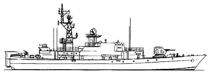 Малый противолодочный корабль проекта 12412 (МПК-60, 140, 144, ПСКР-800, 801) - Общий вид