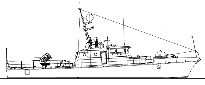 Border patrol boat - Project 1400ME (another variant)