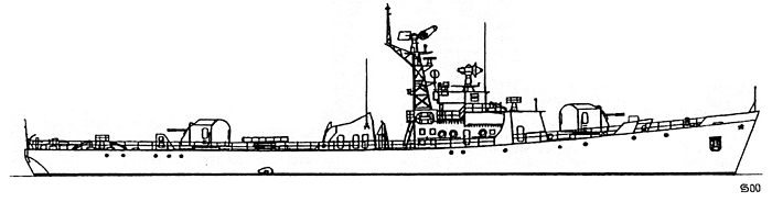 Сторожевые корабли проекта 159 - Общий вид
