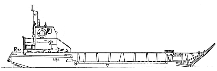 Рейдовые самоходные сухогрузные баржи проекта 1733 - Общий вид