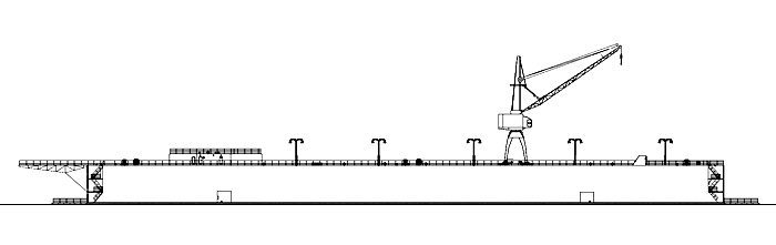 Большой плавучий док проекта 1760 - Общий вид