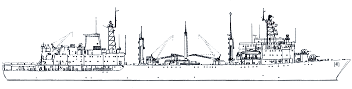Корабль комплексного снабжения проекта 1833 - Общий вид