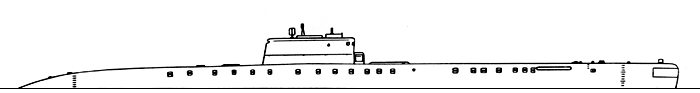 Большая подводная лодка-лаборатория проекта 1840 - Общий вид