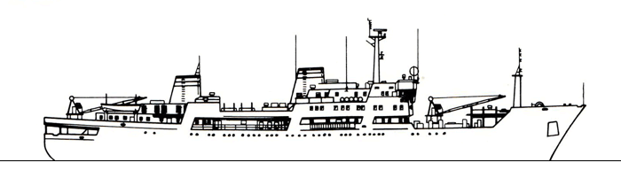 Энергетическое судно проекта 305 - Общий вид