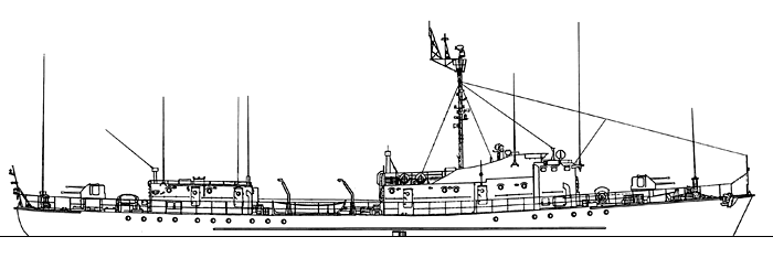 Корабль связи проекта 357 - Общий вид