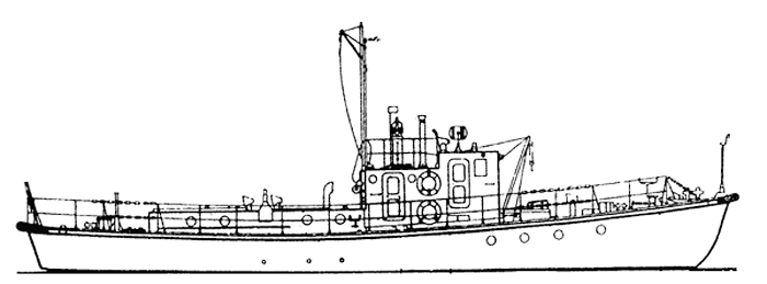Общий вид катера пр.376