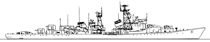 Большой ракетный корабль проекта 56У - Общий вид