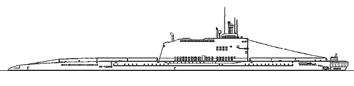 Крейсерская подводная лодка проекта 629 - Общий вид