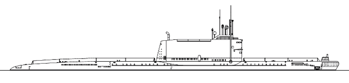 Крейсерская подводная лодка проекта 629А - Общий вид