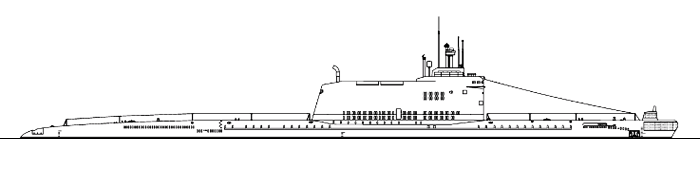 Крейсерская подводная лодка проекта 629Б - Общий вид