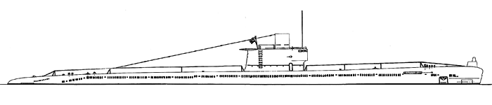Средняя подводная лодка проекта 633 - Общий вид