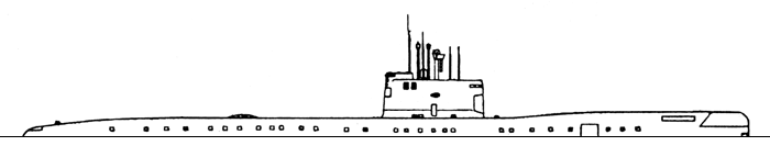 Большая подводная лодка проекта 641Б - Общий вид