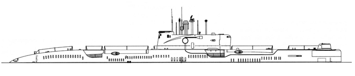 Крейсерские подводные лодки проекта 651 - Общий вид