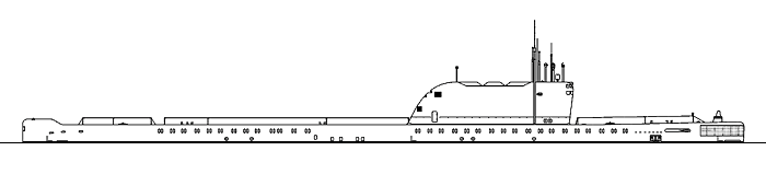 Крейсерская подводная лодка проекта 658 - Общий вид