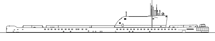 Крейсерская подводная лодка проекта 658М - Общий вид