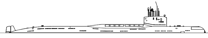 Крейсерская подводная лодка проекта 667А - Общий вид