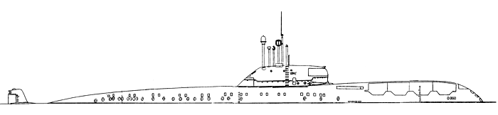 Крейсерские подводные лодки проекта 670 - Общий вид 