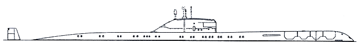 Крейсерские подводные лодки проекта 670М - Общий вид