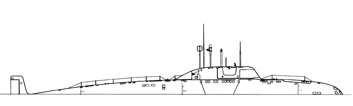 Крейсерские подводные лодки проекта 705К - Общий вид