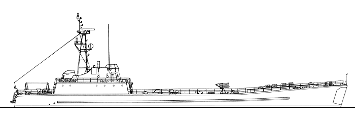 Средний десантный корабль проекта 770М - Общий вид 