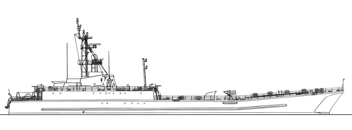 Средний десантный корабль проекта 773 - Общий вид