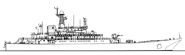Большой десантный корабль пр.775/III - Общий вид