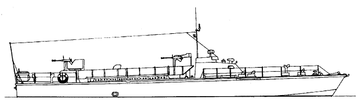 Large torpedo boat - Project TD200bis